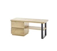 Robas Lund Panca Appendiabiti in Rovere impiallacciato, Portata Fino a 80 kg, Larghezza x Altezza x profondità 108 x 47 x 41 cm