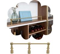 ROBAUN Binari da galleria for ripiani da cucina di librerie, staffe for ringhiere for scaffali con montanti, supporti for mandrini ribaltabili(1 Pack,8in/20.3cm)