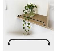 ROBAUN Binari da galleria for ripiani in legno, neri 24 34 30 48 20 42 pollici, binario ribaltabile for scaffale, parapetto anticaduta for scaffale(1 Pack,20inch/51cm)