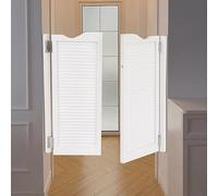 ROBAUN Porta a battente interna con cerniere in metallo, porta a mezza barra con chiusura automatica, porte doppie bidirezionali for casa, cucina, scale, camera da letto, negozio(Wit,28x39in)