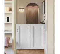 ROBAUN Porte a battente for bar, porte a battente con chiusura automatica for cucina, bagno, corridoio, bar, scale, porte interne for salotti in legno con cerniere in metallo(Wit,107x71cm/42x28in)