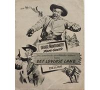 Robbers' Roost George Montgomery Richard Boone Vintage 1955 Danish Movie Program