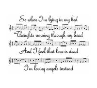 Robbie Williams - Angels - Poster di arte della canzone