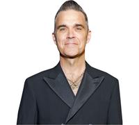 Robbie Williams (Black Suit) Half Body Buddy Cutout