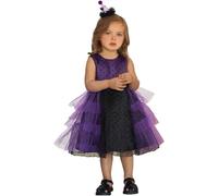 Robe Tutu d'halloween pour Bébé Fille Costume da Regina Abito di Halloween per Ragazze Deguisement Bebe Vestito Carnevale Bambini Jupe Plissée Mi Longue Enfants Bambine 3 Mesi 12 Anni