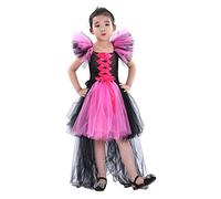 Robe Tutu d'halloween pour Bébé Fille,Vestito Halloween Gotico Abito da Vampiro Vestito Carnevale Bambina Bebe Jupe Bretelles per Vestiti Cosplay Party