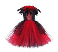 Robe Tutu d'halloween pour Bébé Fille,Vestito Halloween Gotico Ragazza Costume Vestito Carnevale Mercoledi per Bambini Mon Premier Bebe Fille Enfant Fillette Cosplay