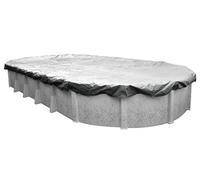 Robelle Dura-Guard 551530-4-ROB - Copertura ovale per piscina fuori terra, 4,6 x 9,1 m, 03, colore: argento