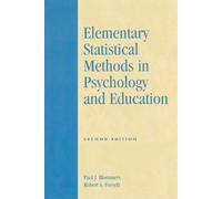 Robert A. Forsyth Pau Elementary Statistical Methods in Psychology (Tascabile)