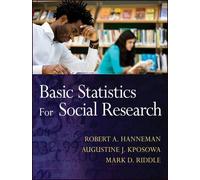 Robert A. Hanneman Mark D. Riddle Augustin Basic Statistics for Soc (Tascabile)