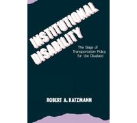 Robert A. Katzmann Institutional Disability (Tascabile)