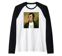 Robert Burns Ritratto Divertente Maglia con Maniche Raglan