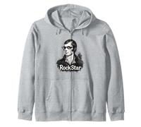 Robert Burns Rockstar Poeta Design Felpa con Cappuccio