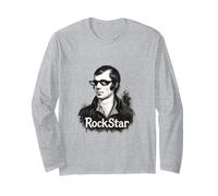 Robert Burns Rockstar Poeta Design Maglia a Manica