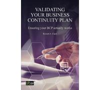 Robert Clark Validating Your Business Continuity Plan (Tascabile)