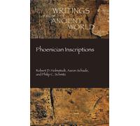 Robert D Holmstedt Aaron Schade Philip C Schmi Phoenician Inscriptio (Tascabile)