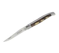 Robert David 01RD045 Laguiole Sanglier - Coltellino tascabile in noce, lunghezza lama: 10 cm, 12C27, multicolore