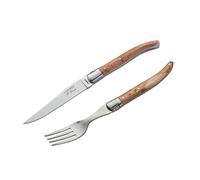 Robert David Wacholderholz Forchetta da Bistecca, Acciaio Inox