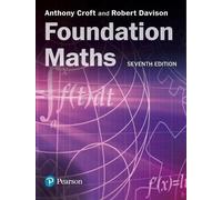 Robert Davison Anthony Croft Foundation Maths (Tascabile)