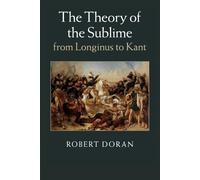 Robert Doran The Theory of the Sublime from Longinus to Kant (Tascabile)