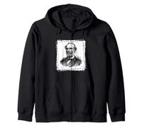 Robert E Lee Guerra Civile Confederato Generale Ritratto Arte Felpa con Cappuccio