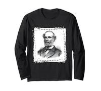 Robert E Lee Guerra Civile Confederato Generale Ritratto Arte Maglia a Manica