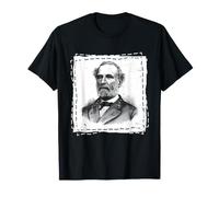 Robert E Lee Guerra Civile Confederato Generale Ritratto Arte Maglietta
