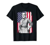 Robert E Lee Guerra Civile Confederato Generale Ritratto Arte Maglietta