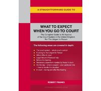 Robert Franks A Straightforward Guide to What to Expect When You Go (Tascabile)