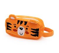 Robert Frederick Astuccio con peluche a forma di animale della giungla, con bottoni a pressione, morbido astuccio per bambini con cerniera e pannello con bottoni a pressione sensoriali