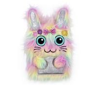 Robert Frederick Scruffy Rabbit - Taccuino in peluche per bambini, formato A5, a righe, con copertina morbida, divertente regalo di cancelleria