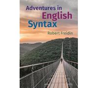 Robert Freidin Adventures in English Syntax (Tascabile)