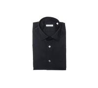 Robert Friedman Black Cotton Men Shirt - L