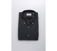 Robert Friedman Black Cotton Men Shirt - M
