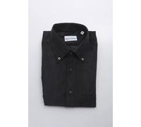 Robert Friedman Black Cotton Men Shirt - XL