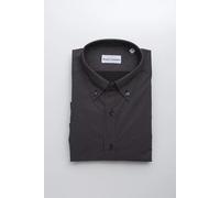 Robert Friedman Black Cotton Men's Shirt - L