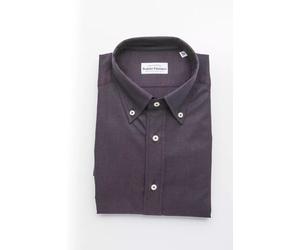 Robert Friedman Black Cotton Men's Shirt - L