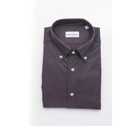 Robert Friedman Black Cotton Men's Shirt - XXL