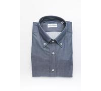 Robert Friedman Blue Cotton Men Shirt - M