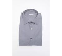 Robert Friedman Blue Cotton Men's Shirt - M