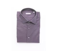 Robert Friedman Burgundy Cotton Men Shirt - XXL