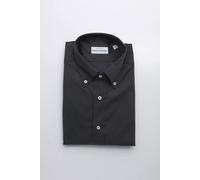 Robert Friedman Gray Cotton Men Shirt - IT44 | XS