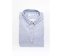 Robert Friedman Light Blue Cotton Men Shirt - L