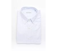 Robert Friedman Light Blue Cotton Men Shirt - L