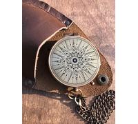 Robert Frost - Bussola tascabile in ottone anticato con incisione, bussola, bussola magnetica direzionale, stile nautico, vintage, per marito, padre, amore, partner