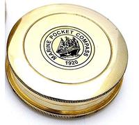 Robert Frost Poesia Bussola Ottone Pocket Compass - Orologio Tipo Bussola