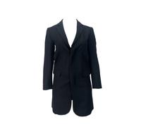 ROBERT GELLER Uomo Nero Cappotto Bottoni #5001 48 Nwt
