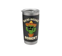 Robert Gifts - Nome personalizzato personalizzato divertente per compleanno Bicchiere termico in acciaio inox doppia parete