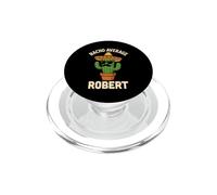 Robert Gifts - Nome personalizzato personalizzato divertente per compleanno PopSockets PopGrip per MagSafe