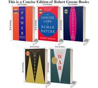 Robert Greene The Concise 5 Books Set (The Concise 48 Laws Of Power, The Concise Laws of Human Nature, The Concise Mastery, The Concise Art of Seduction & The Concise 33 Strategies Of War)